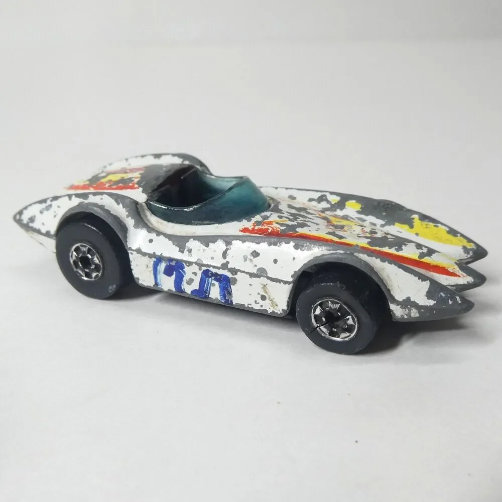 Hot Wheels Second Wind 1976 Hong Kong Vintage Race Car White Mattel